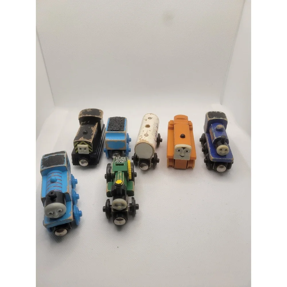 Thomas & Friends Wooden Railway Lot 7pc Thomas Mavis Sir Handel Trevor Terence